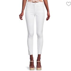 Joes Flawless The Icon Mid Rise Women's White Skinny Jeans